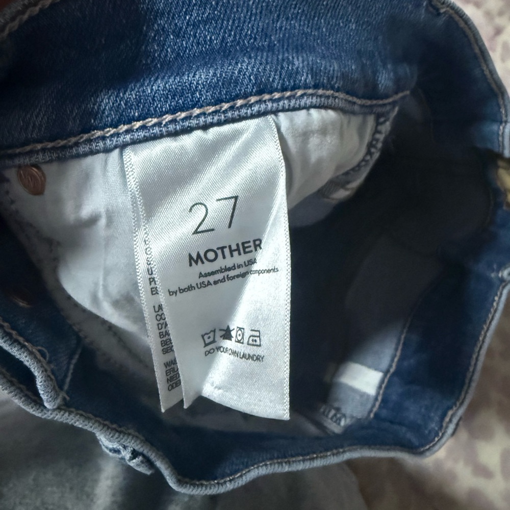 MOTHER High Rise Blue Jeans - Picture 4 of 4